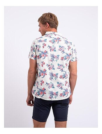 Camicia maniche corte puro cotone con stampa DORIDA