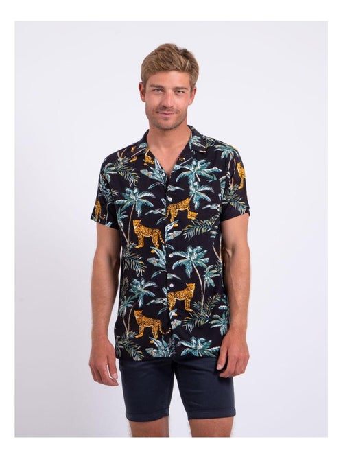 Camicia maniche corte puro cotone con stampa DOUBAKAR - Kiabi