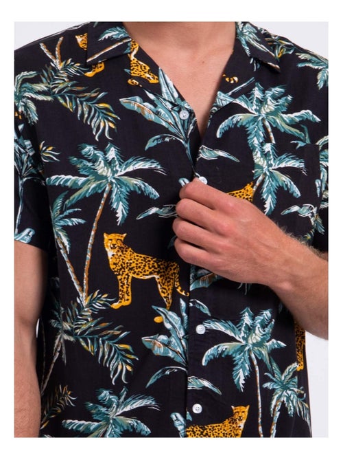 Camicia maniche corte puro cotone con stampa DOUBAKAR - Kiabi