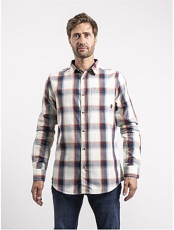 Camicia maniche lunghe a quadri puro cotone TOBILET