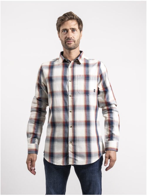 Camicia maniche lunghe a quadri puro cotone TOBILET - Kiabi
