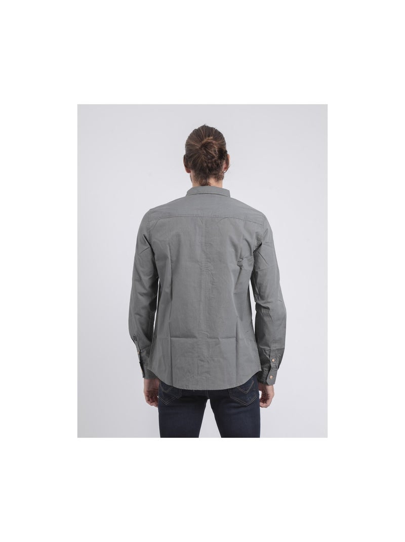 Camicia maniche lunghe con stampa TAMOX Grigio - Kiabi