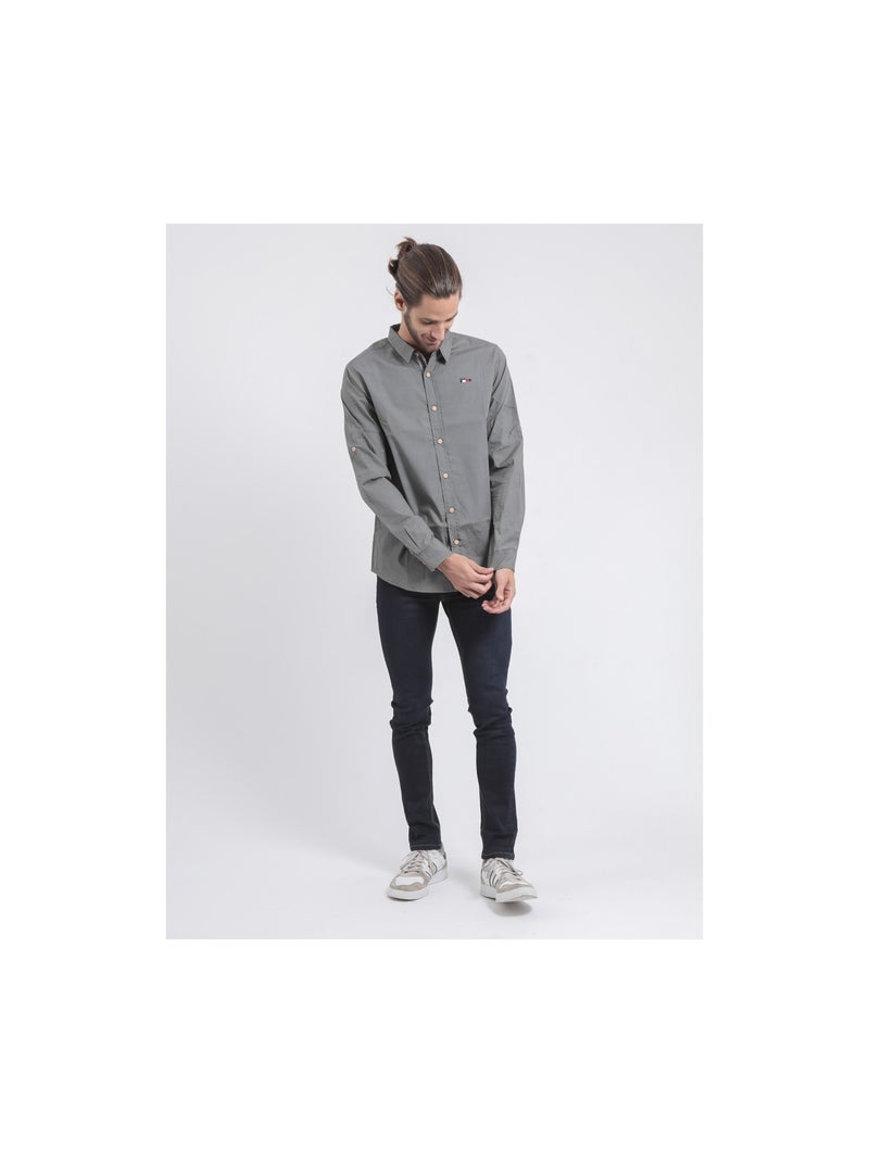 Camicia maniche lunghe con stampa TAMOX Grigio - Kiabi