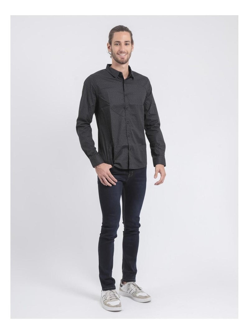 Camicia maniche lunghe con stampa TOUMOMI Nero - Kiabi