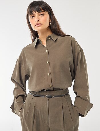 Camicia maniche lunghe fluida