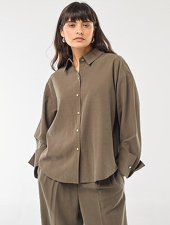 Camicia maniche lunghe fluida