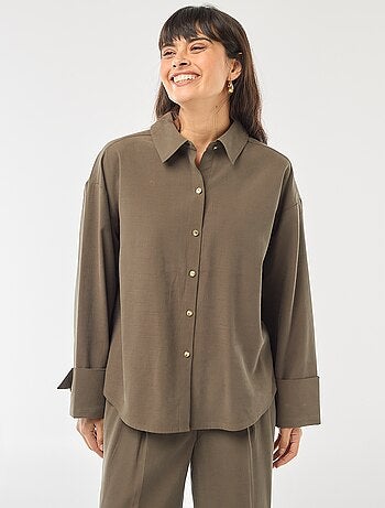 Camicia maniche lunghe fluida