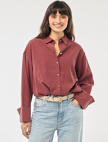 Camicia maniche lunghe fluida