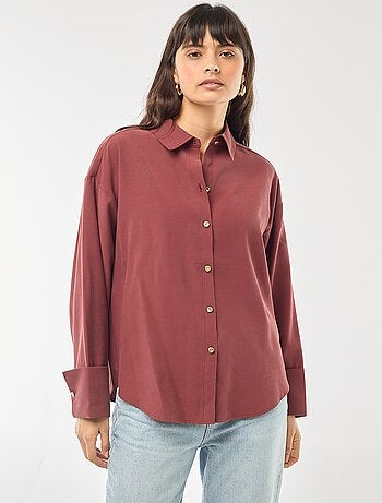 Camicia maniche lunghe fluida