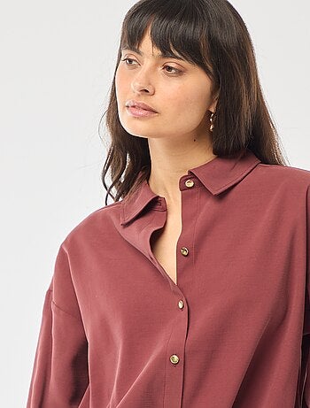 Camicia maniche lunghe fluida