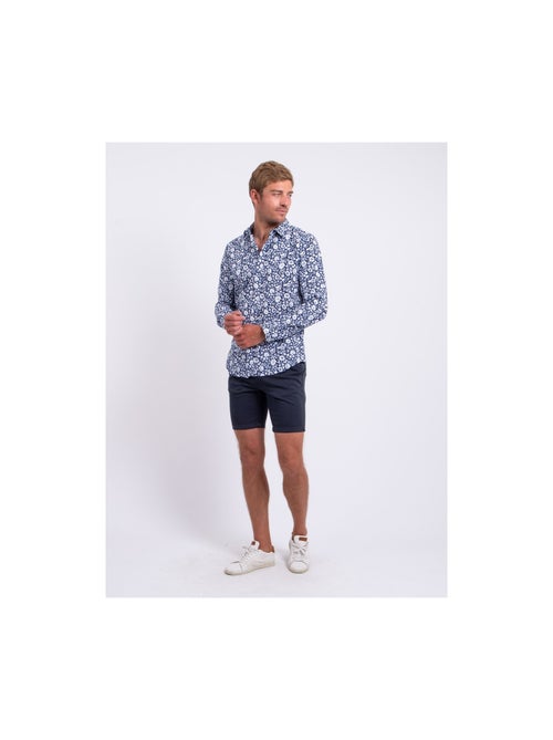Camicia maniche lunghe puro cotone con stampa DELVILLE - Kiabi