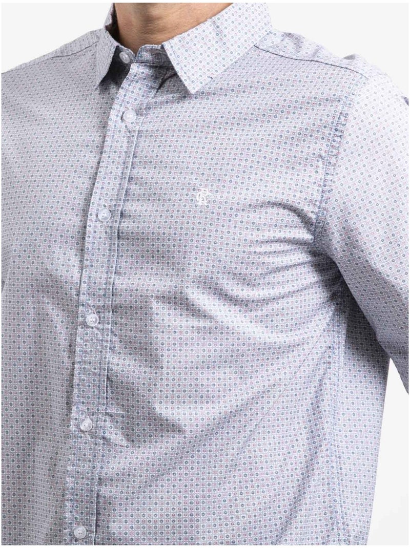 Camicia maniche lunghe puro cotone TIVAMOR Blu - Kiabi