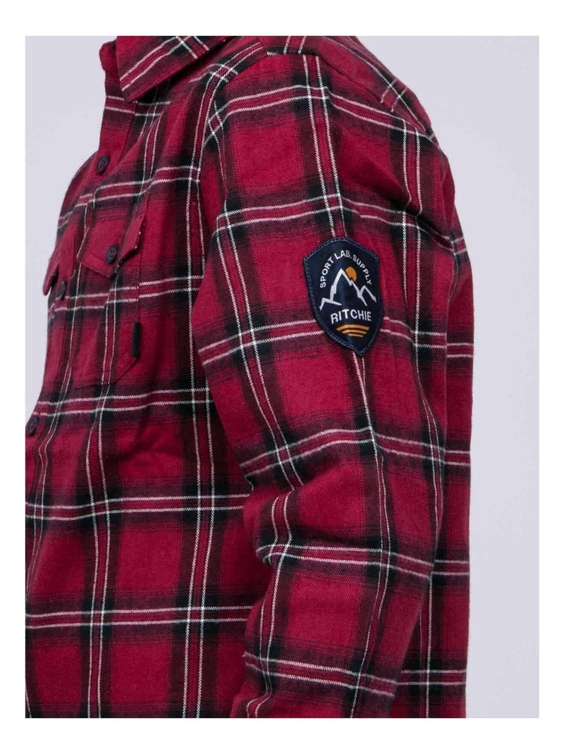 Camicia maniche lunghe TAMARO-J Bordeaux - Kiabi