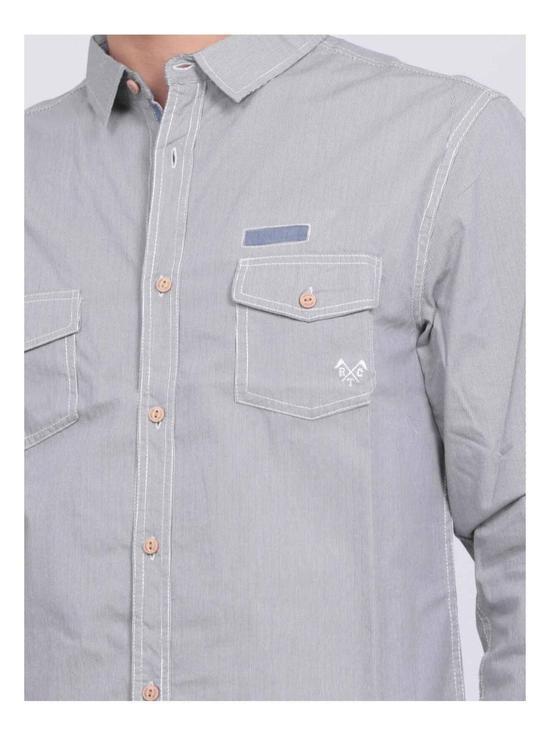 Camicia maniche lunghe TELWIS Grigio - Kiabi
