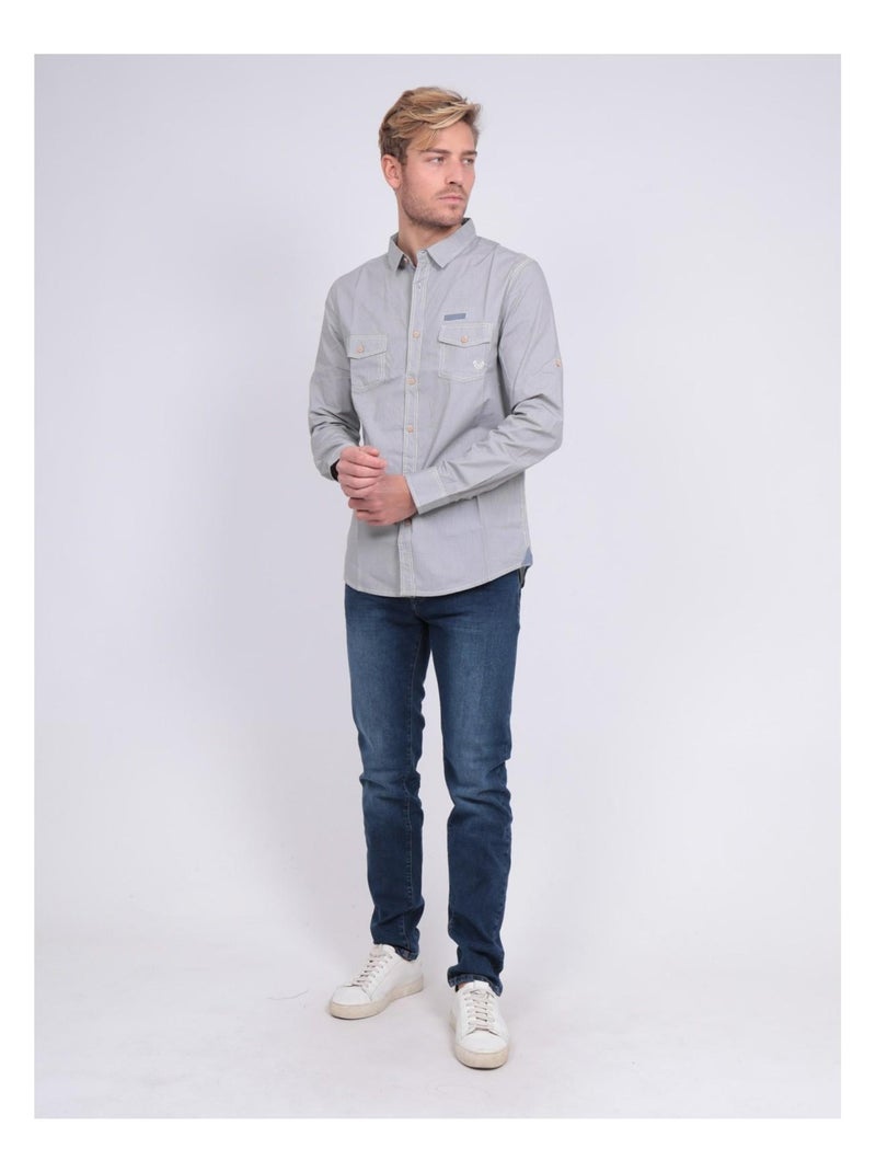 Camicia maniche lunghe TELWIS Grigio - Kiabi