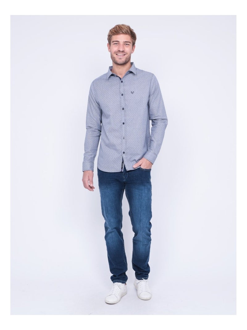 Camicia maniche lunghe TRIKMO Blu marino - Kiabi