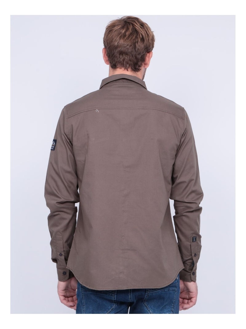 Camicia maniche lunghe TYREX Cachi - Kiabi