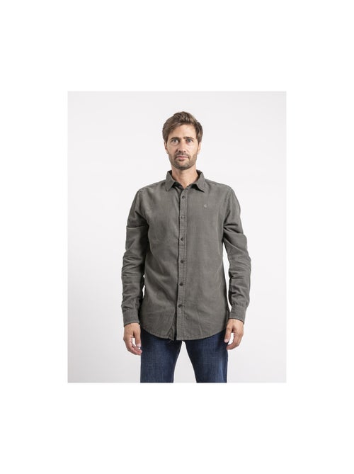 Camicia maniche lunghe velluto a coste TOROLD - Kiabi