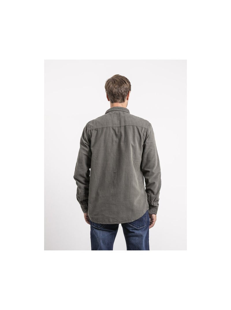Camicia maniche lunghe velluto a coste TOROLD Cachi - Kiabi