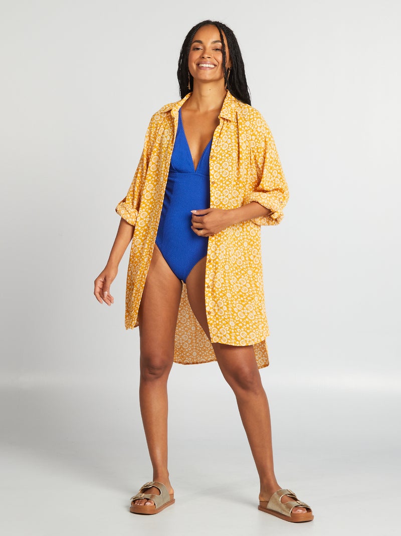 Camicia midi da mare GIALLO - Kiabi