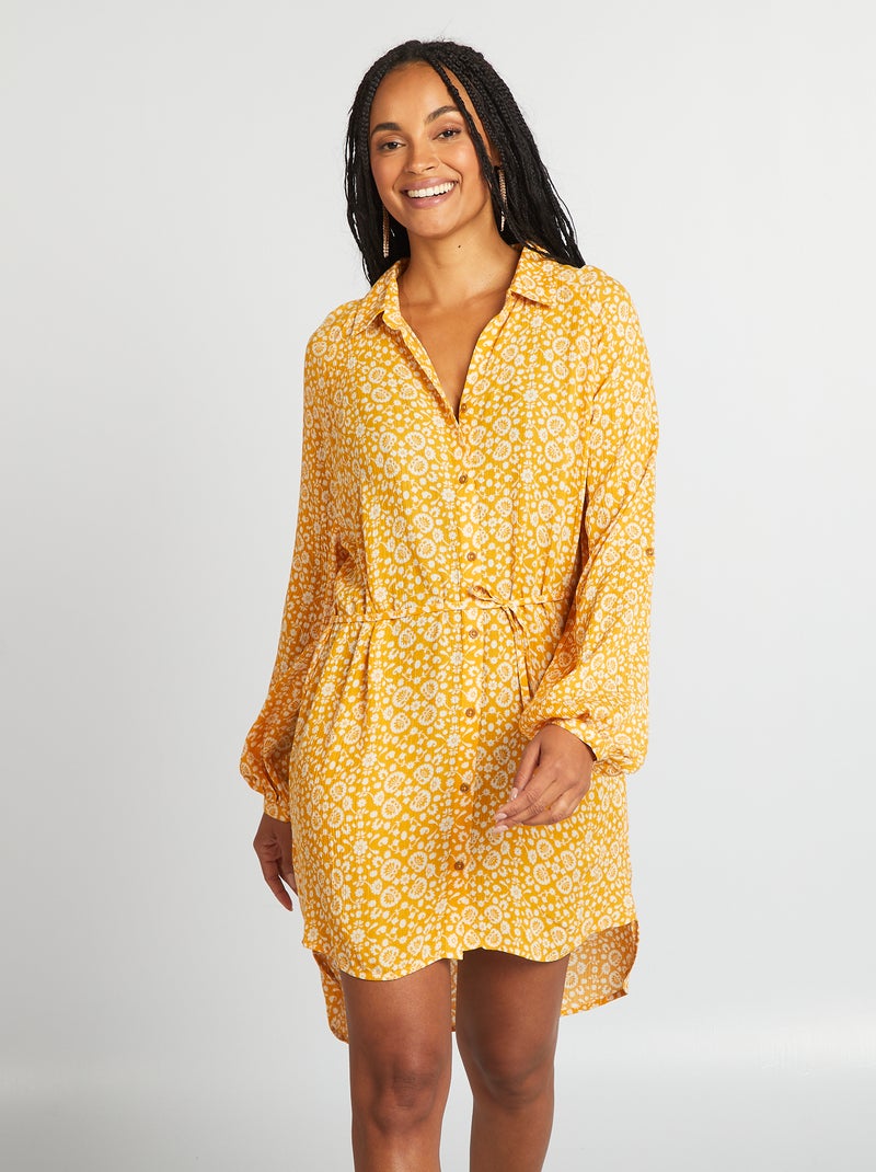 Camicia midi da mare GIALLO - Kiabi