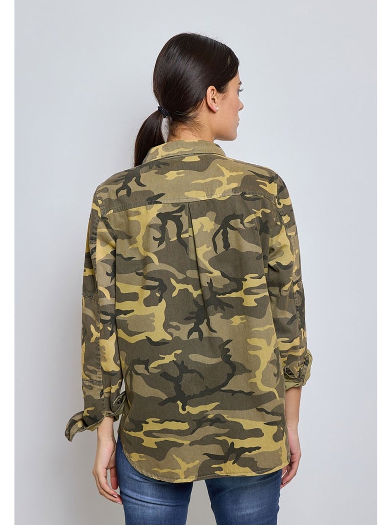 Camicia militare Kebello Cachi - Kiabi