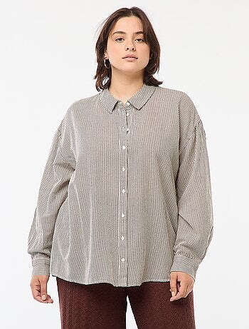Camicia morbida in misto lino
