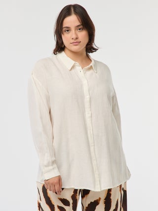 Camicia morbida in misto lino