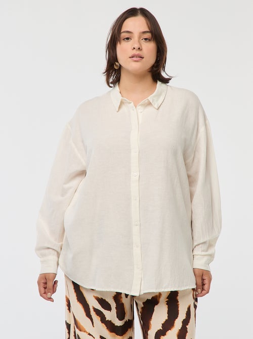 Camicia morbida in misto lino - Kiabi