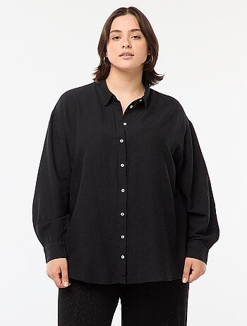 Camicia morbida in misto lino