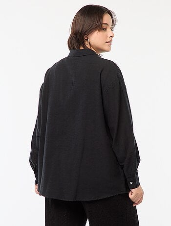 Camicia morbida in misto lino