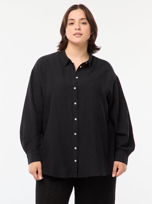 Camicia morbida in misto lino - Kiabi