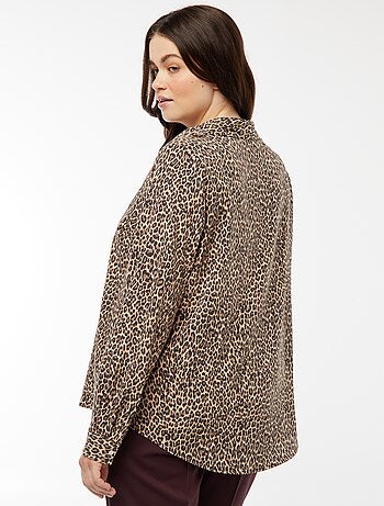 Camicia morbida in tessuto crêpe