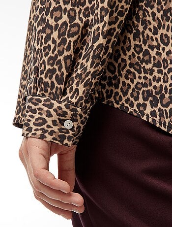 Camicia morbida in tessuto crêpe