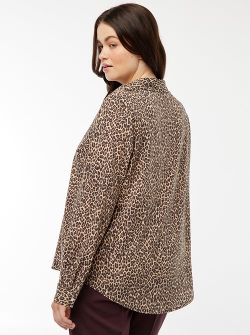 Camicia morbida in tessuto crêpe - Kiabi