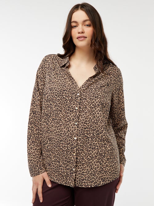 Camicia morbida in tessuto crêpe - Kiabi