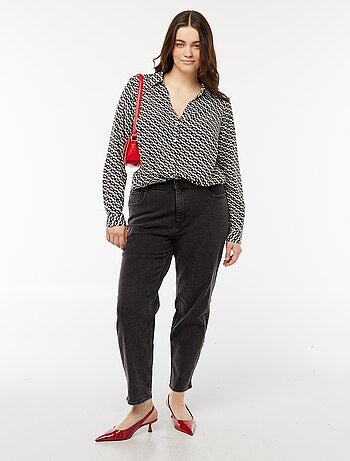 Camicia morbida in tessuto crêpe