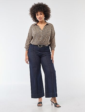 Camicia morbida in tessuto crêpe