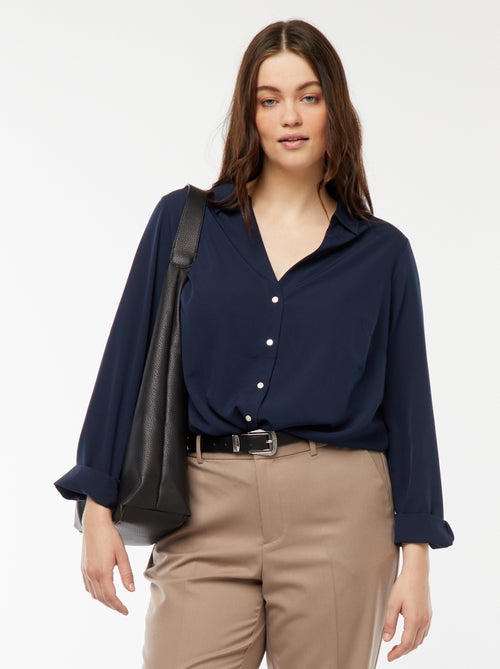 Camicia morbida in tessuto crêpe - Kiabi