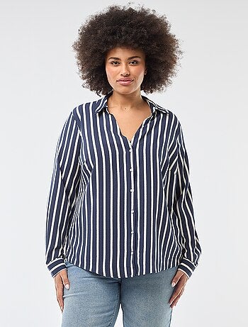 Camicia morbida in tessuto crêpe