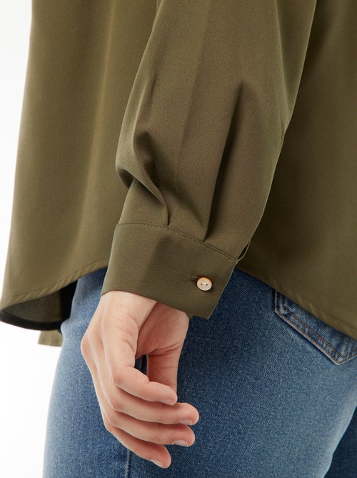 Camicia morbida in tessuto crêpe - Kiabi