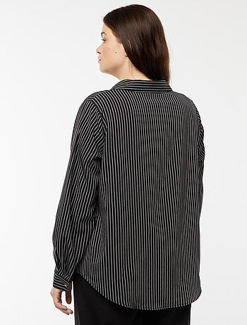 Camicia morbida in tessuto crêpe