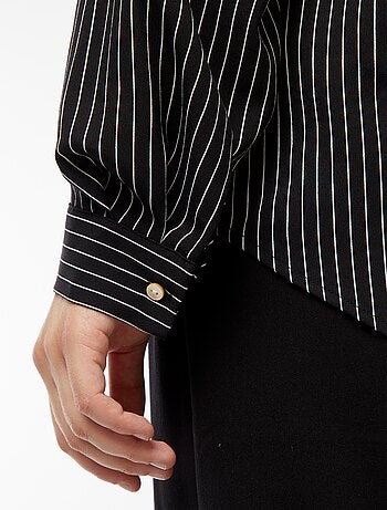 Camicia morbida in tessuto crêpe