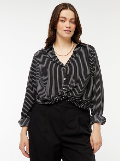 Camicia morbida in tessuto crêpe - Kiabi
