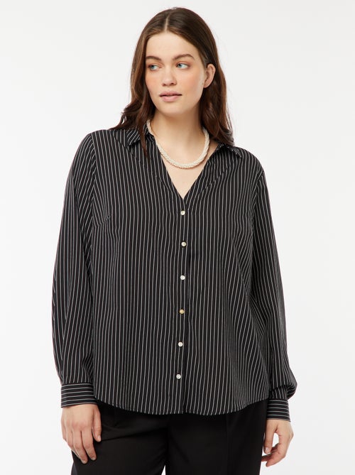 Camicia morbida in tessuto crêpe - Kiabi