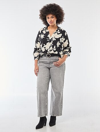 Camicia morbida in tessuto crêpe