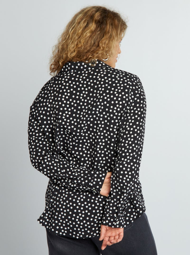 Pantaloni Pigiama Wide Leg In Ciniglia Nero - Acquista Online | Terranova - Foto 10