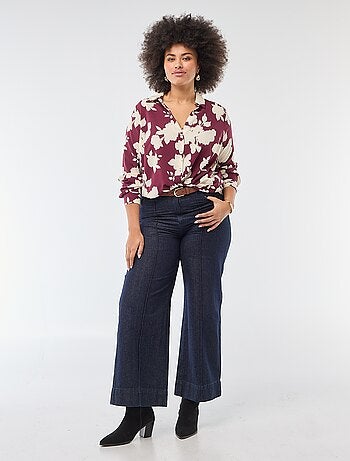 Camicia morbida in tessuto crêpe