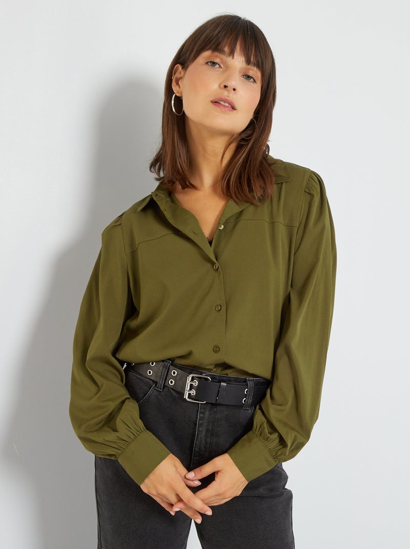 Camicia morbida 'Jacqueline de Yong' KAKI - Kiabi