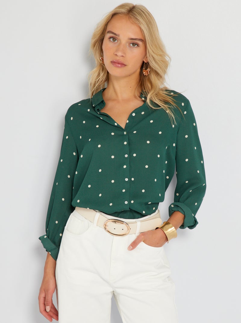 Camicia morbida VERDE - Kiabi